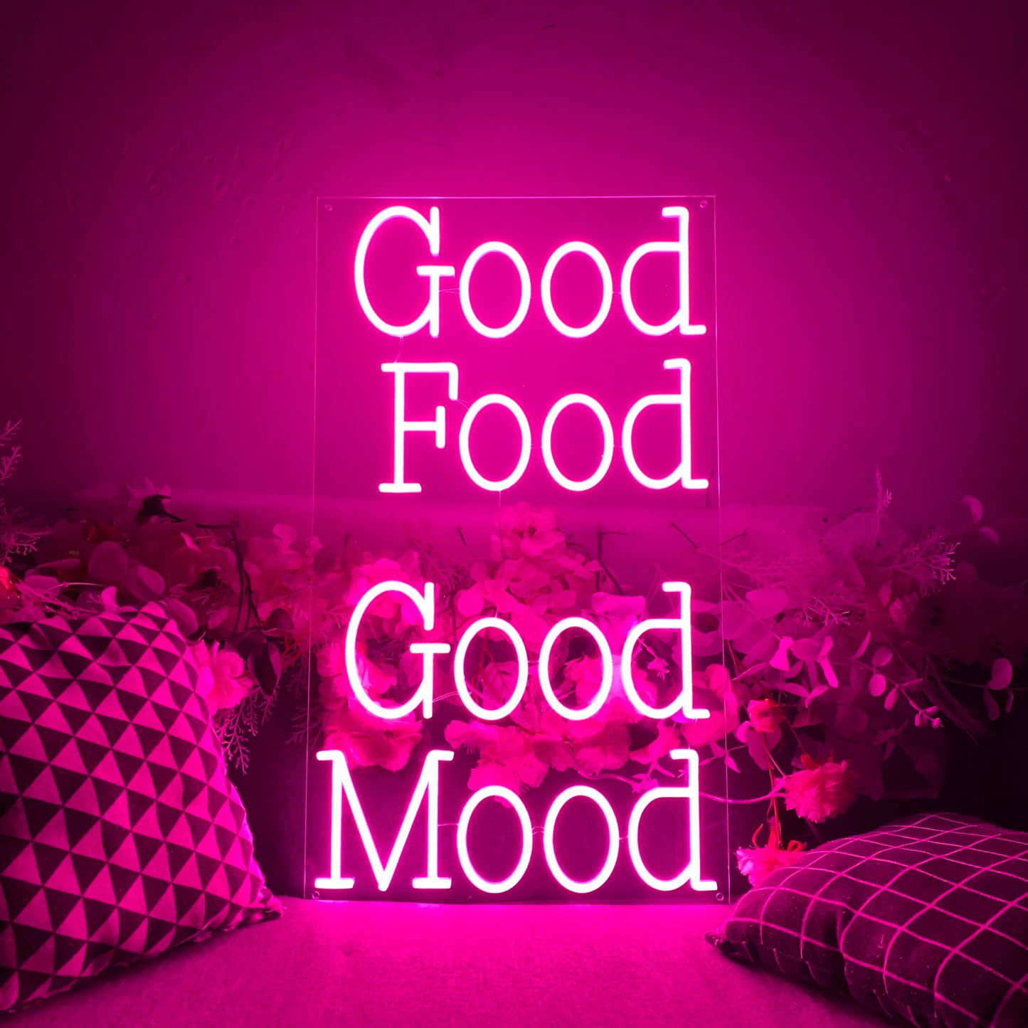 Neon Light Good Food Good Mood For Resturant Coffee Shop Bar Home Kitchen Or Catering Event Venue Decoration