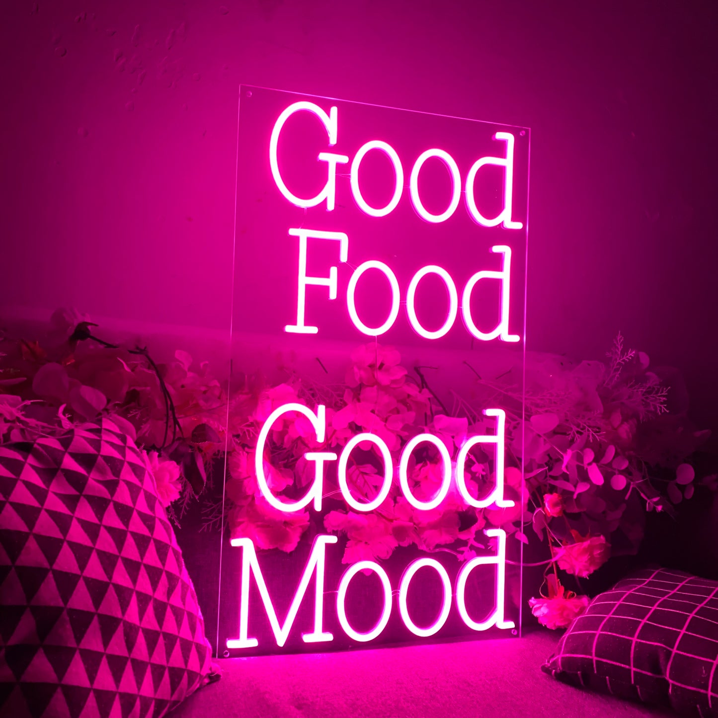 Neon Light Good Food Good Mood For Resturant Coffee Shop Bar Home Kitchen Or Catering Event Venue Decoration
