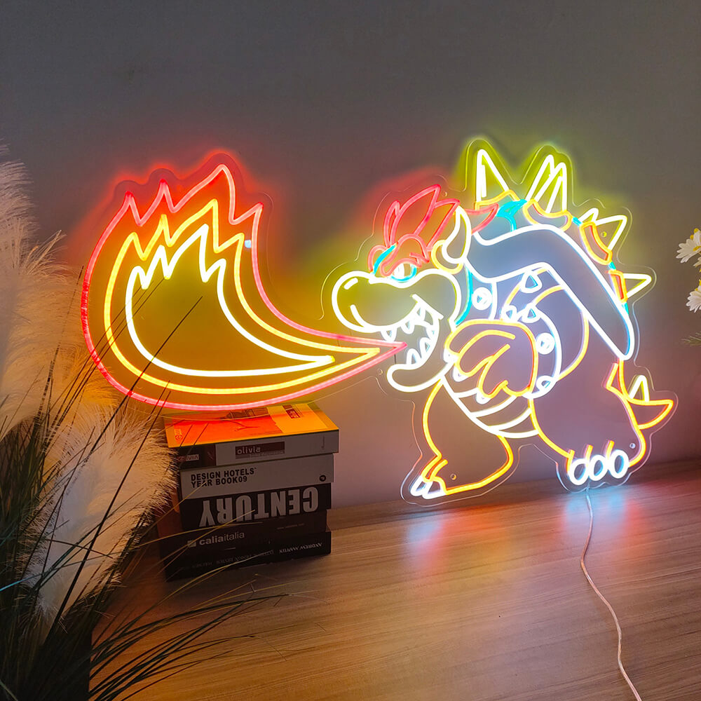 King Koopa Game Neon Sign
