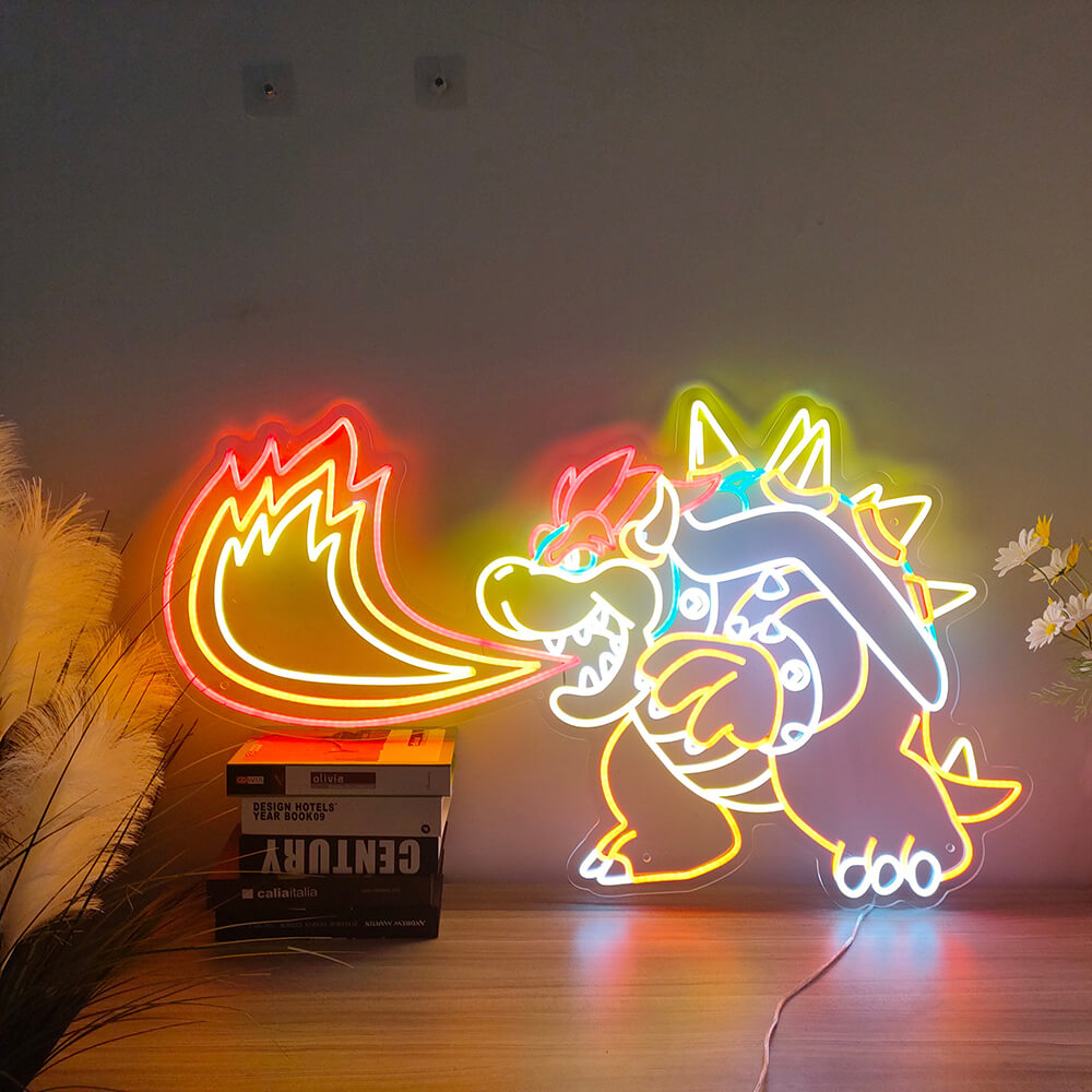 King Koopa Game Neon Sign