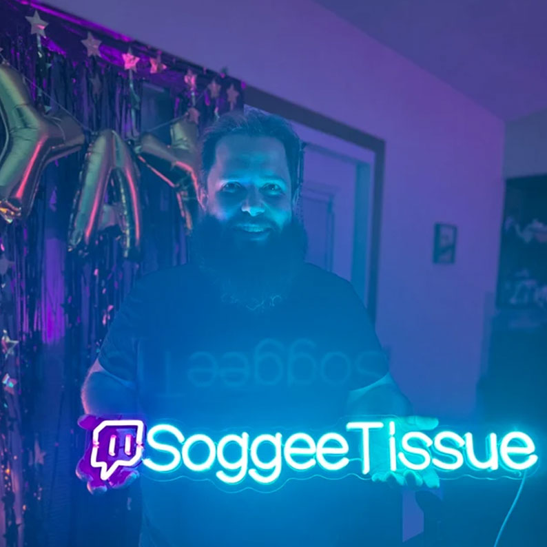Twitch Username Neon Sign