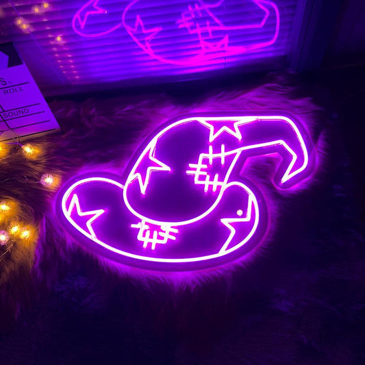 Halloween Hats Home Decor Neon Sign