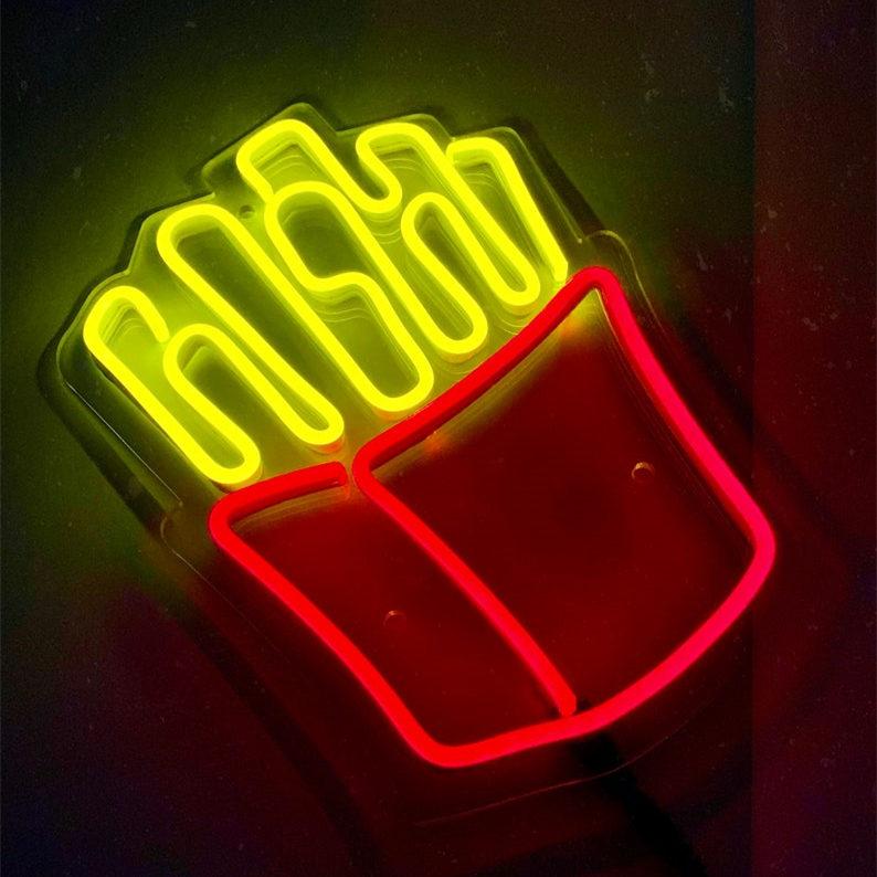 French Fries Neon Sign