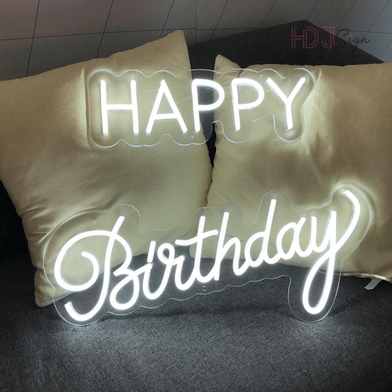 Happy Birthday 2 PCs Neon Sign