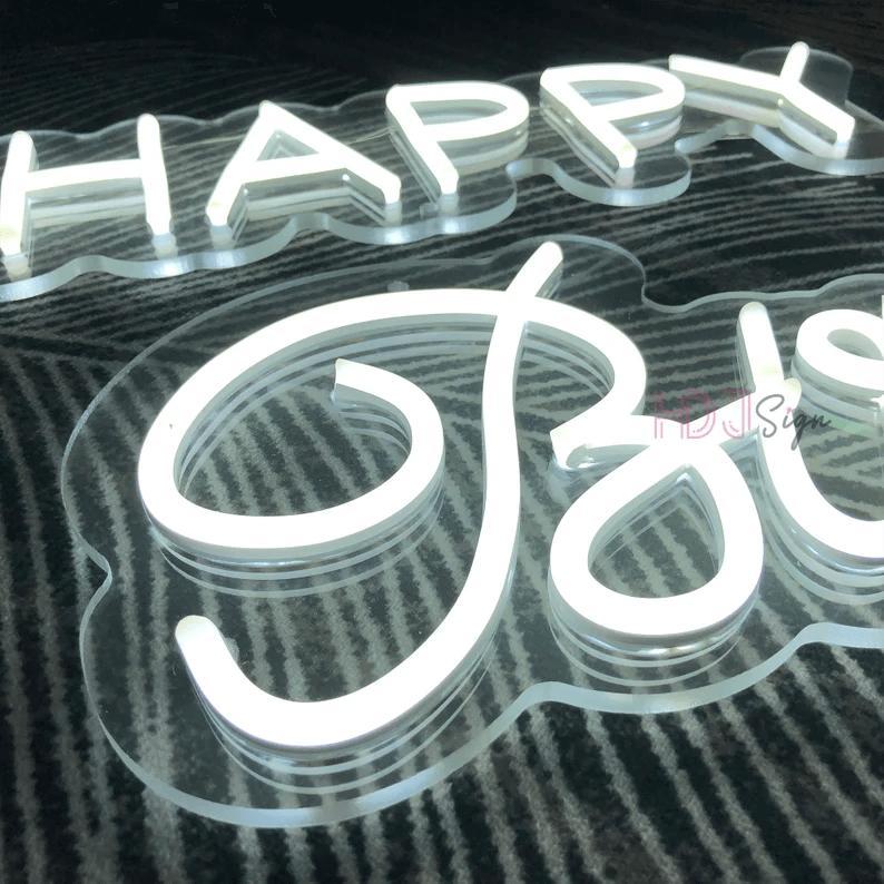Happy Birthday 2 PCs Neon Sign